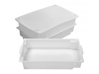 Bandeja 315 empilhável com tampa opcional