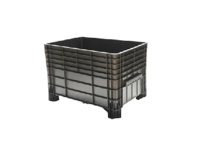 contentor plastico 1030 - contentor plástico 030 de 370 litros preta
