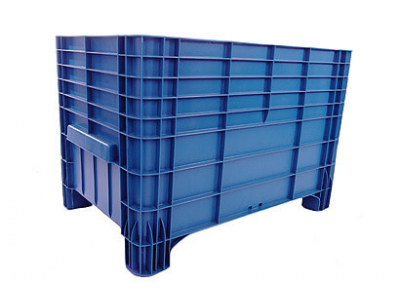 Caixa plástica 1030 - contentor plástico 030 de 370 litros azul