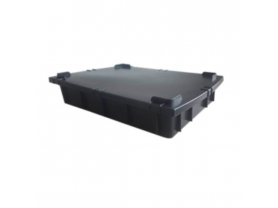 Caixa Plástica Organizadora 1022 ref. 229 preta com tampa