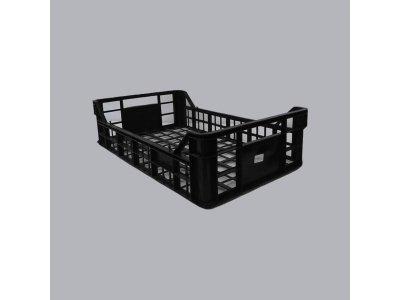 Caixa Plástica 1051 Vazada Preta