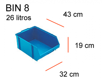 Dimensional do BIN 8