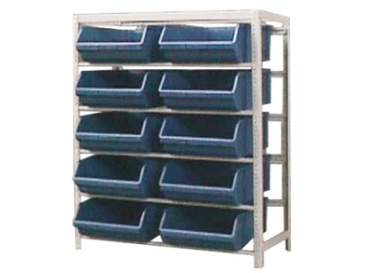 Estante para 10 BINs 9 plásticos