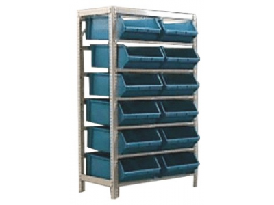 Estante organizadora para 12 gaveteiros 8